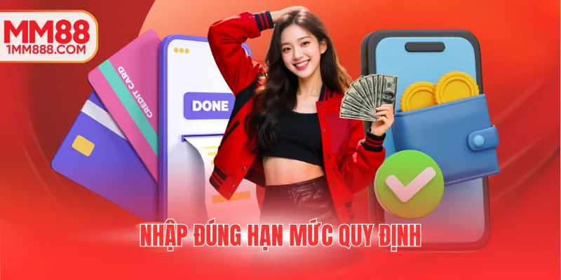 Nhập đúng hạn mức quy định